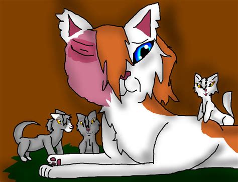 Brightheart and her new kits. by Moonylover12 on DeviantArt