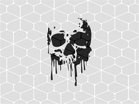 Melting skull SVG Files For Silhouette, Files For Cricut, SVG, DXF, EPS ...