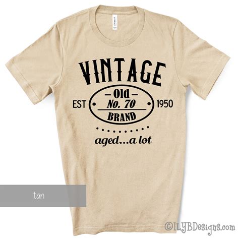 Men's 70th Birthday Shirt-Vintage 70th Birthday T-Shirt | ILYB Designs