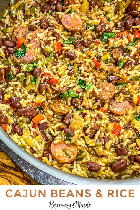 Easy Cajun Red Beans and Rice with Sausage - Rosemary & Maple