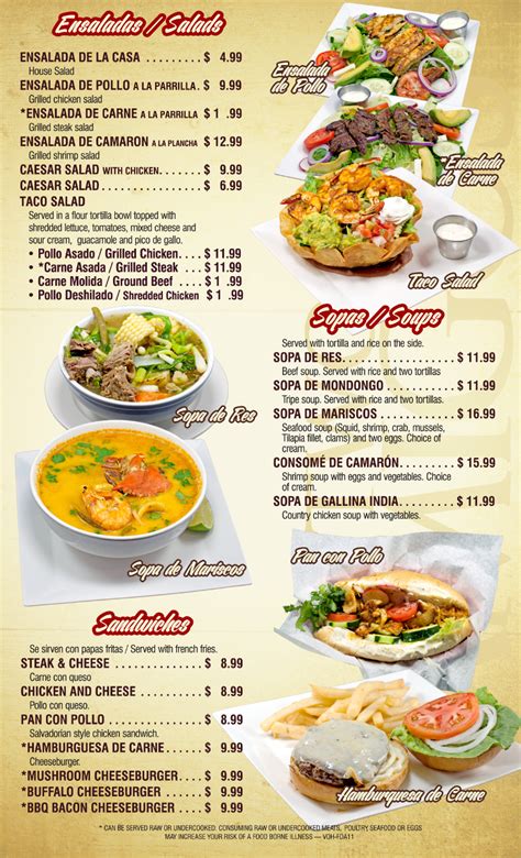 Menu - Two Amigos Mexican Restaurant Chantilly