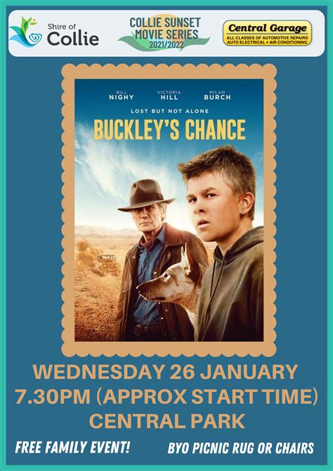 Sunset Movie Series – Buckley’s Chance | Shire of Collie