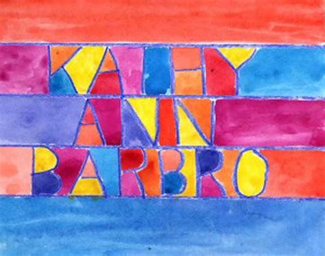 Watercolor Names - Art Projects for Kids