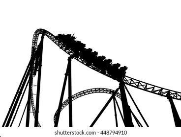 Roller Coaster Silhouette Clip Art