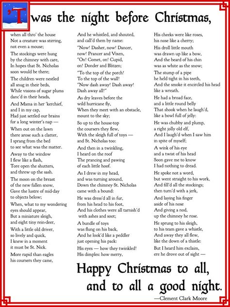 The night before christmas poem book - jesproducts