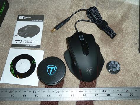 T1 USB WIRED OPTICAL GAMING GAMER MOUSE LED 4000DPi + AIMON FPS SURFACE MAT PC | eBay