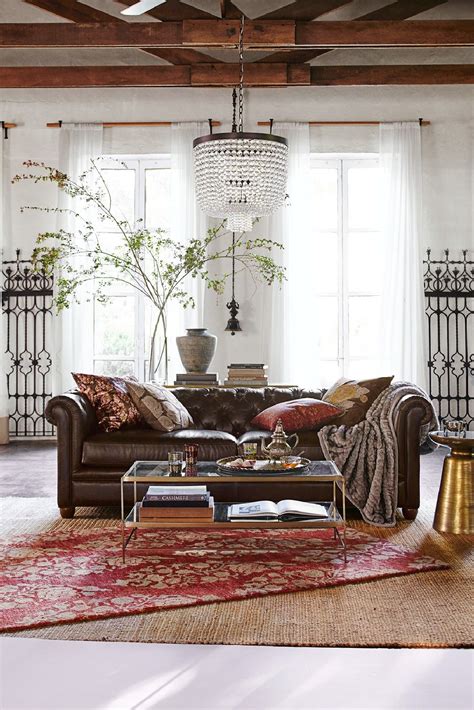 Stunning Global Bohemian Living Room Decors Idea 19 | Pottery barn living room, Bohemian living ...