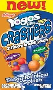 Amazon.com: Kellogg's Yogos Bits Crushers Tany Rainbow Splash, 6-Count Box (Pack of 6 ...