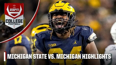 Michigan State Spartans vs. Michigan Wolverines | Full Game Highlights ...