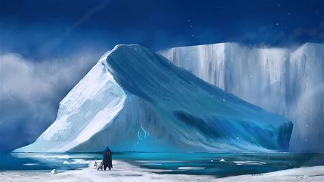 ArtStation - Iceberg paint sketch idea