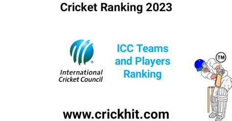 ICC International Cricket Ranking 2023 Teams and Players - Crickhit