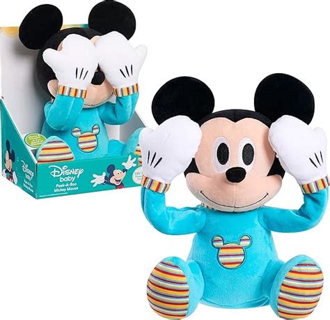 Amazon.com: Disney Baby Peek-A-Boo Plush, Mickey Mouse, Officially ...