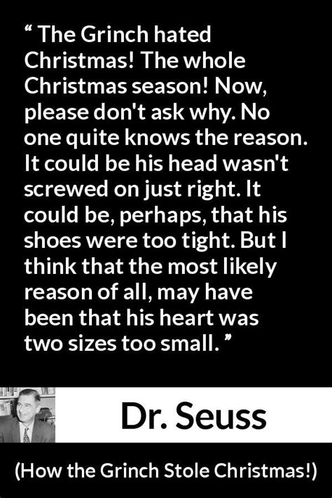 Dr. Seuss Quote about Heart from How the Grinch Stole Christmas!