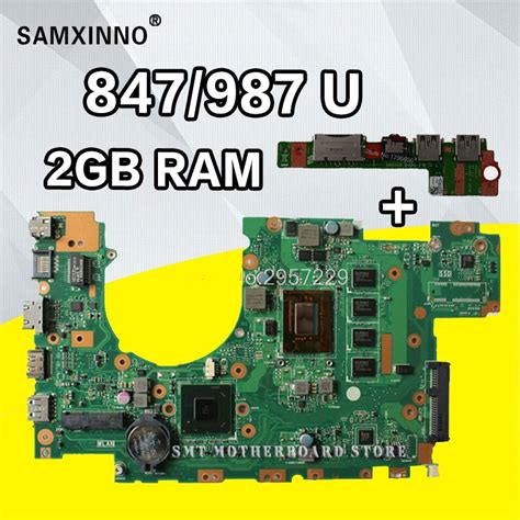 Send board+X402CA Motherboard 847/987U 2GB For Asus X402C X402CA X502C laptop Motherboard X402CA ...