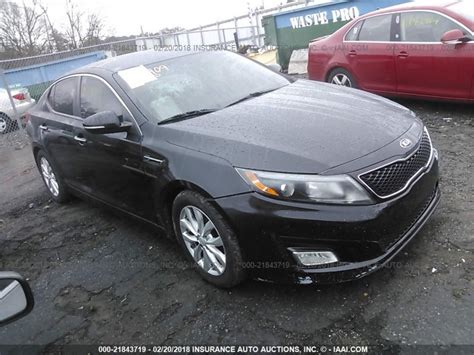 5XXGM4A72EG329066 - 2014 KIA OPTIMA LX, BLACK - price history, history ...