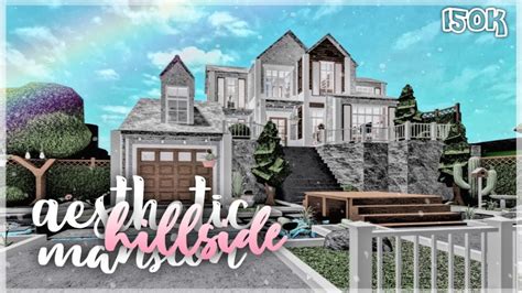 Bloxburg hillside mansion