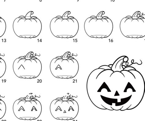 Easy Jack O Lantern Drawing Tutorial | Lantern drawing, Drawing ...