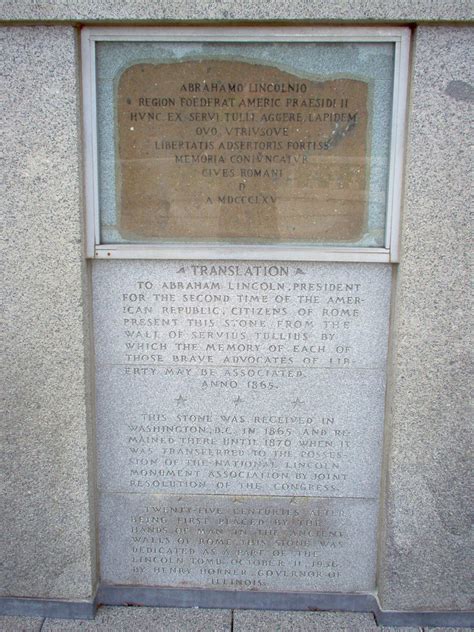 Inscription At Abraham Lincoln Tomb | On April 15, 1865, the… | Flickr