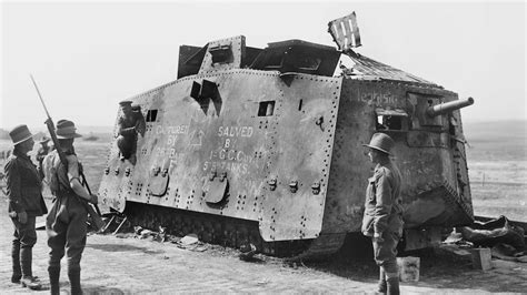 Sole surviving German A7V World War I tank goes on display in Canberra ...