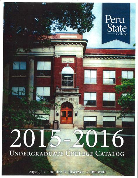 2015-2016 Catalog of Peru State College (Nebraska) by Peru State College Library - Issuu