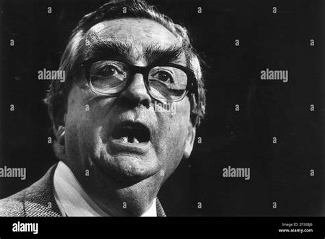 Dennis Healey Labour MP at a Labour Party Conference in Blackpool Stock Photo - Alamy