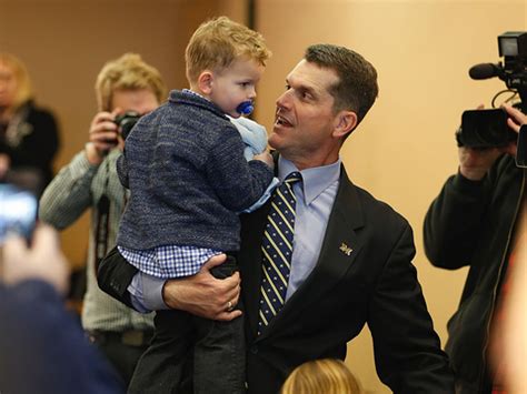 Jim Harbaugh coaches his kids on how to hustle and win Halloween ...