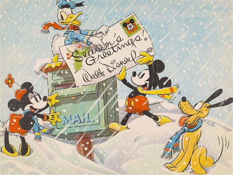 Vintage Disney Christmas Cards from Every Decade | Reader's Digest