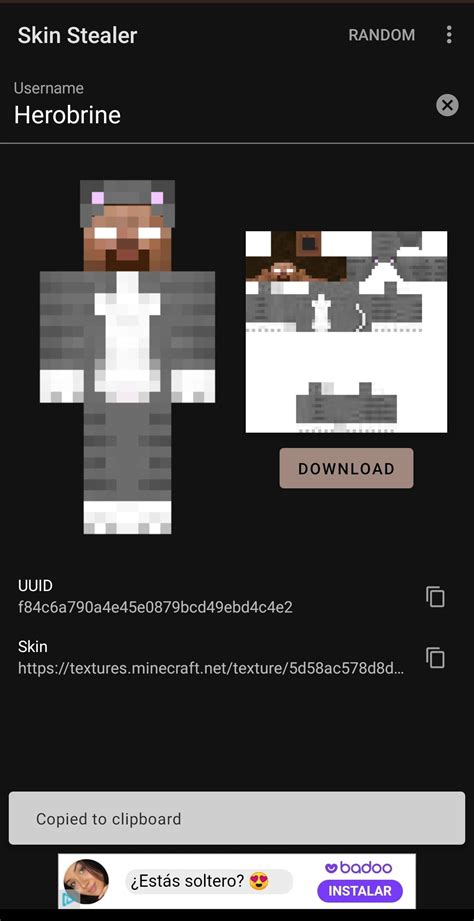 Skin stealer for mcpe - drtide