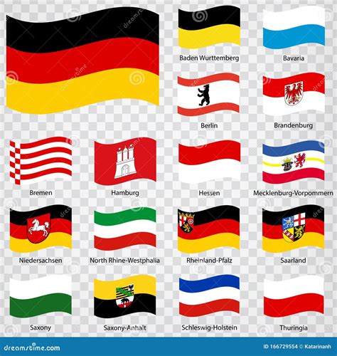 Sixteen Flags The Regions Of Chile - Alphabetical Order With Name. Set ...