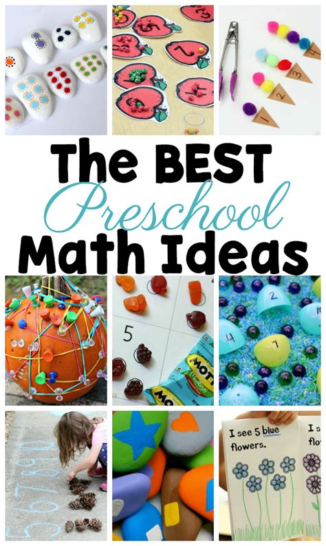 55+ of the BEST Math Activities for Preschoolers | Math activities preschool, Preschool ...