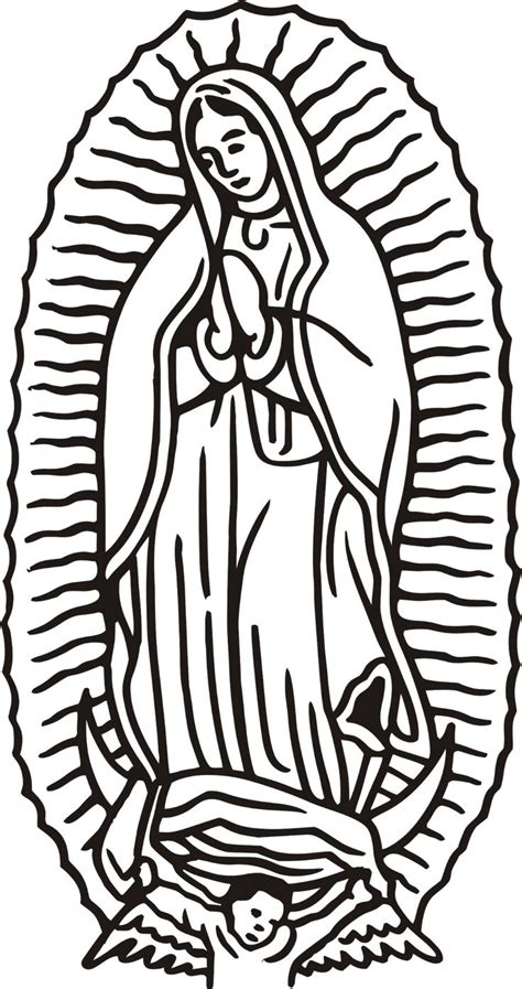 Our Lady of Guadalupe Coloring Page