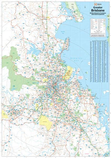 Brisbane - Greater Brisbane and Region — WORLD WIDE MAPS