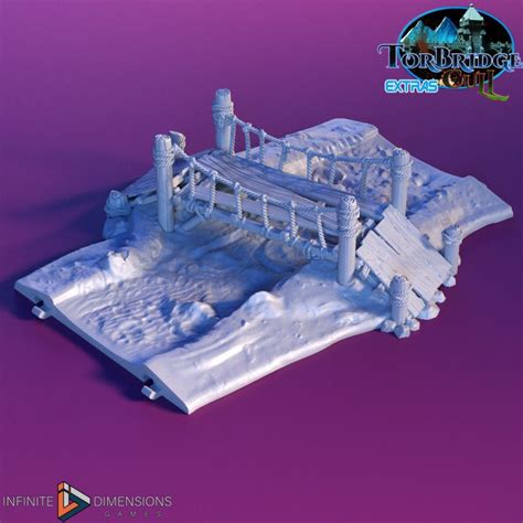 3D Printable Footbridge - Infinite Dimensions Games