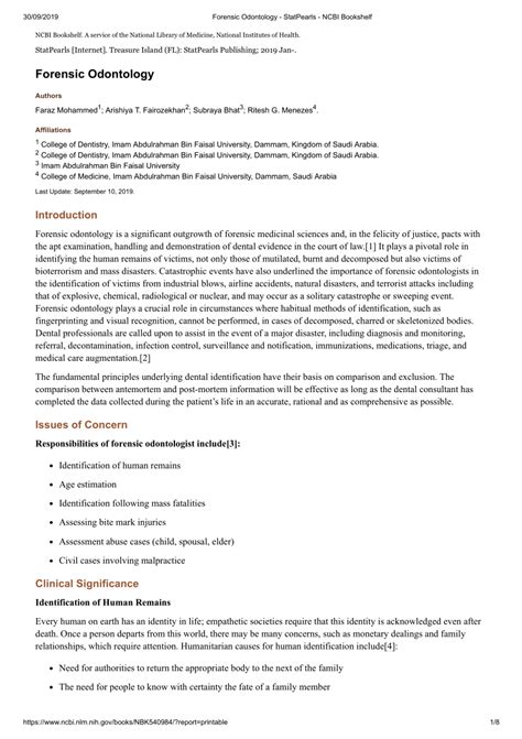 (PDF) Forensic Odontology