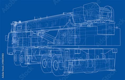 "Mobile crane blueprint" Stock photo and royalty-free images on Fotolia ...