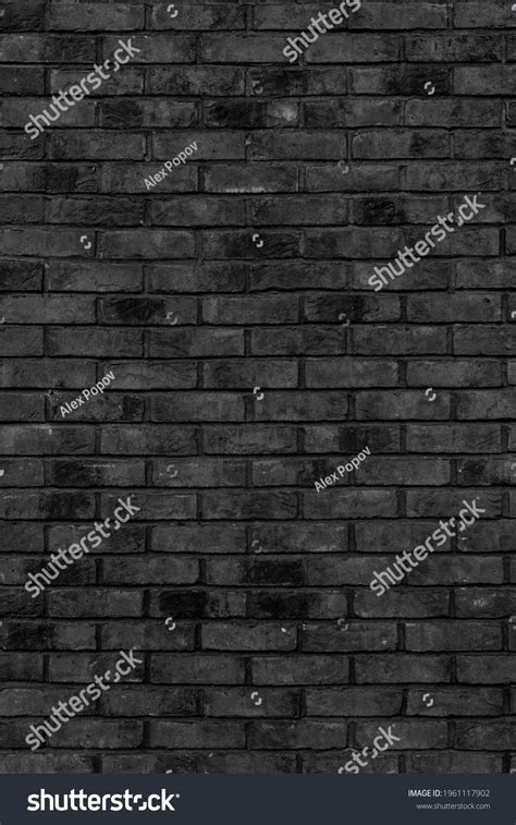 Black Brick Building Wall Interior Modern Stock Photo 1961117902 ...