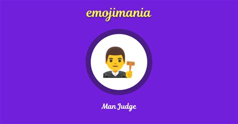 👨‍⚖️ Man Judge emoji Copy & Paste - Emojimania