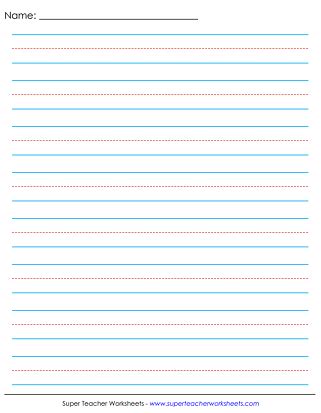 Free-printable-dashed-line-primary-school-handwriting-practice-paper - Esperanza Baile's ...