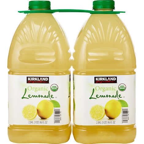 KS Organic Lemonade, 96 fl oz, 2-count - Walmart.com - Walmart.com