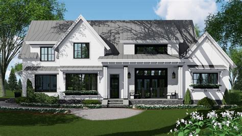 Modern-farmhouse House Plan - 4 Bedrooms, 4 Bath, 2886 Sq Ft Plan 38-526