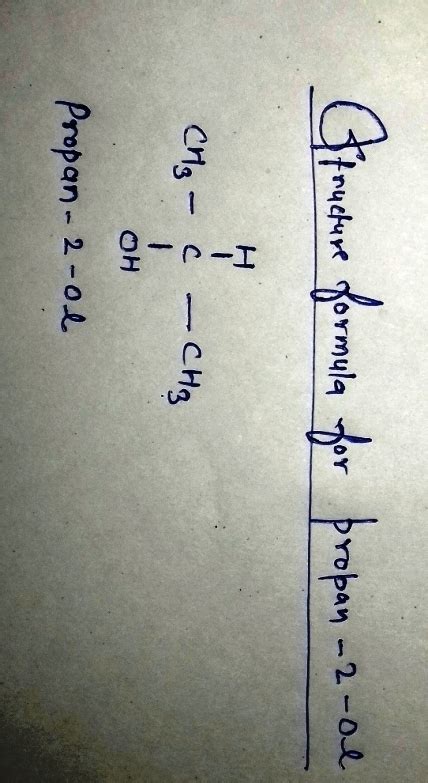 Name propan- 2 ol Write structural formulae for the IUPAC - Brainly.in