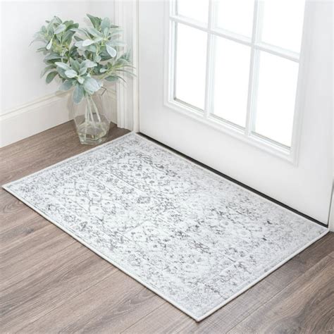 Traditional 2x3 Area Rug (2' x 3') Persian Gray Indoor Scatter Easy to Clean - Walmart.com ...