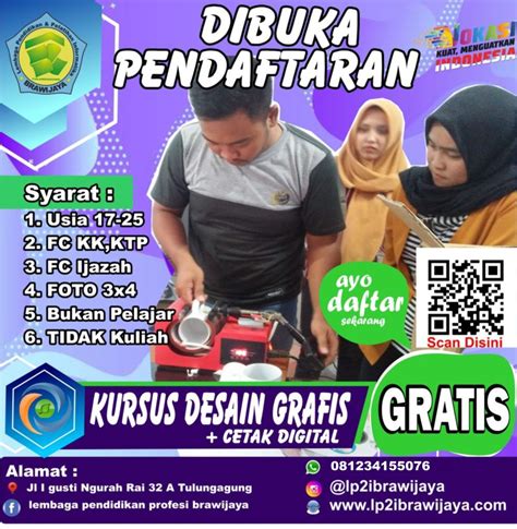 DAFTAR KURSUS DESAIN GRAFIS GRATIS – LP2I BRAWIJAYA