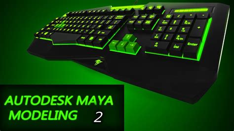 Gaming Keyboard | Autodesk Maya Modeling | Part 2/3 | UV Mapping in Photoshop - YouTube