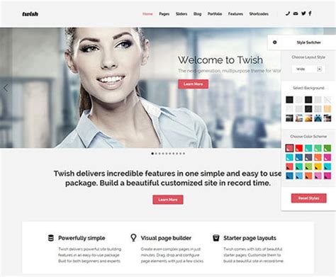 50+ Clean Responsive Business WordPress Themes