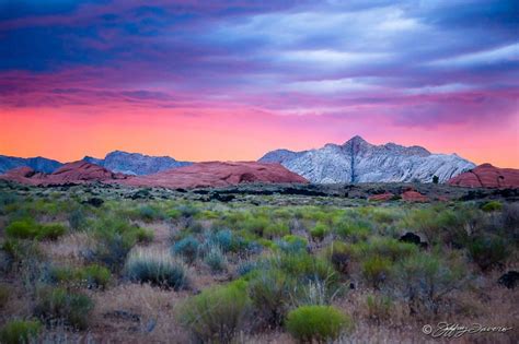 After Sunset - Snow Canyon State Park - St. George, UT - Jeffrey Favero Fine Art Photography