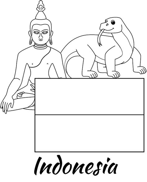 Indonesia flag coloring page - Topcoloringpages.net