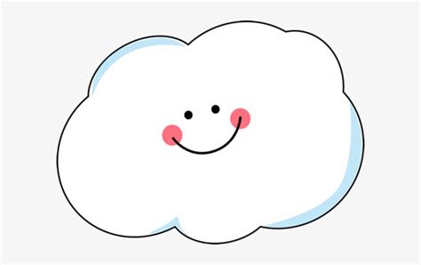 Clip Art Smiling Cloud Clipart - Happy Cloud Clipart PNG Image ...