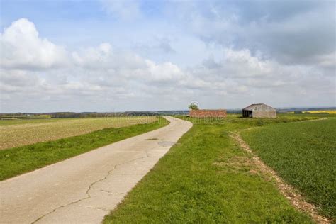 Hilltop farm buildings stock photo. Image of springtime - 92318880