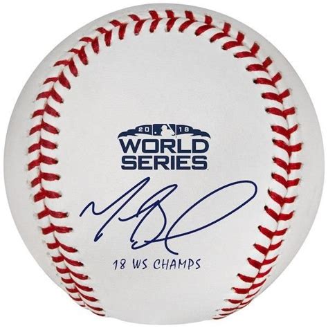 Mookie Betts Boston Red Sox 2018 MLB World Series Champions Autographed ...